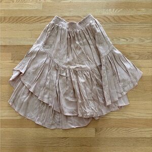 Khush XS Elegant Pink Tiered Skirt